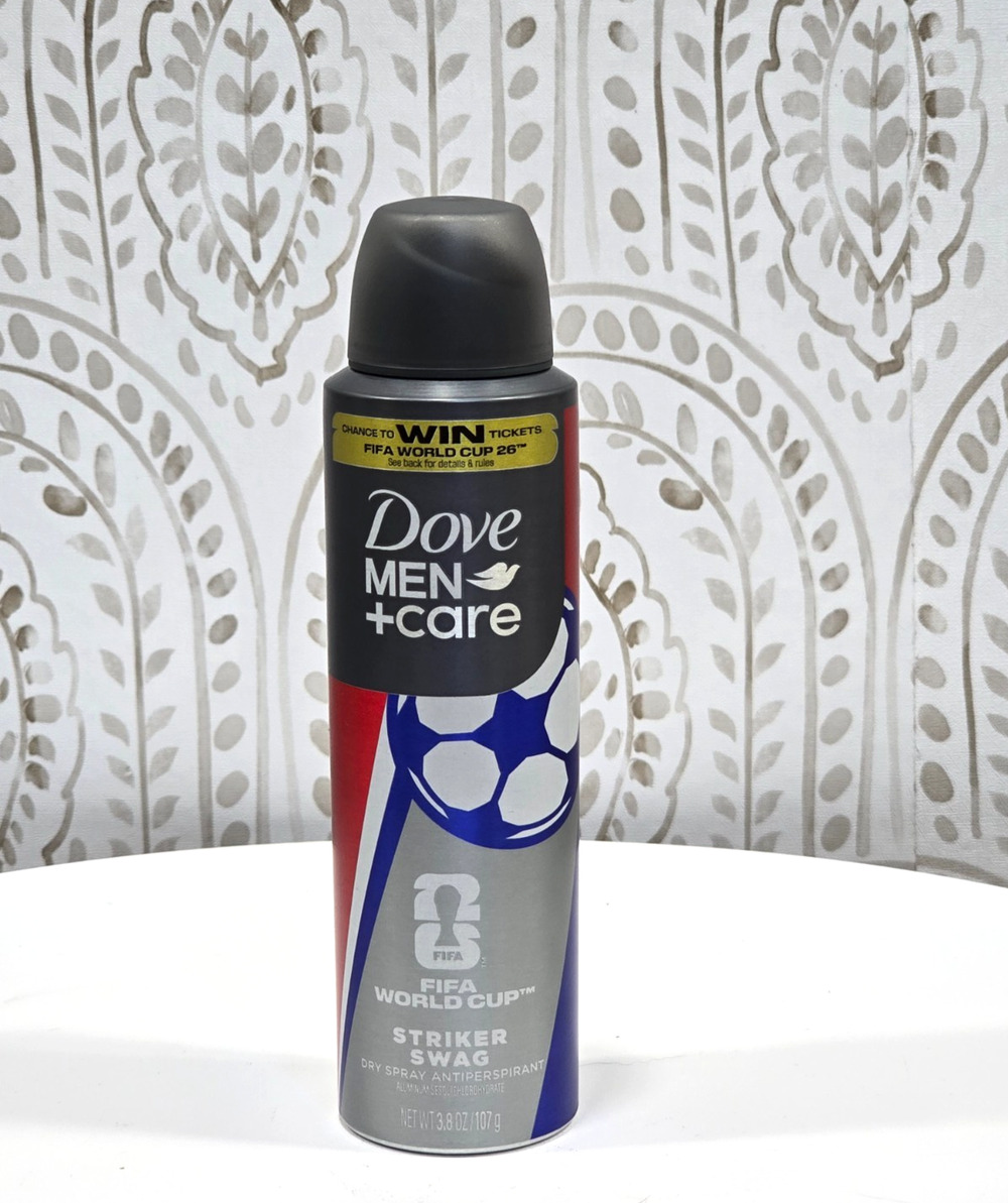 Dove Men + Care Striker Swag Dry Spray Antiperspirant FIFA World Cup 3.8oz